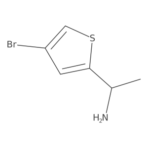 1-(4-Bromothiophen-2-yl)ethan-1-amine Structure