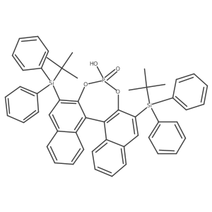 (11bR)-2,6-Bis(tert-butyldiphenylsilyl)-4-hydroxydinaphtho[2,1-d:1',2'-f][1,3,2]dioxaphosphepine 4-oxide结构式