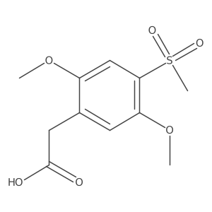 2-(2,5-Dimethoxy-4-methylsulfonylphenyl)acetic acid结构式