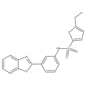 5-ethyl-N-(3-(thiazolo[5,4-b]pyridin-2-yl)phenyl)thiophene-2-sulfonamide Structure