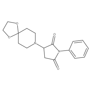 3-(1,4-Dioxa-8-azaspiro[4.5]dec-8-yl)-1-phenylpyrrolidine-2,5-dione Structure