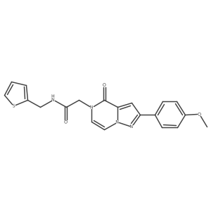 2-[2-(4-methoxyphenyl)-4-oxopyrazolo[1,5-a]pyrazin-5(4H)-yl]-N-(2-thienylmethyl)acetamide Structure