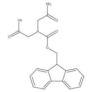 2-[(Carbamoylmethyl)({[(9H-fluoren-9-yl)methoxy]carbonyl})amino]acetic acid Structure