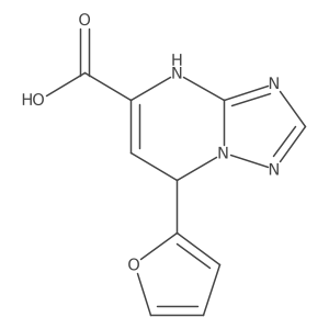 7-(Furan-2-yl)-4,7-dihydro[1,2,4]triazolo[1,5-a]pyrimidine-5-carboxylic acid Structure