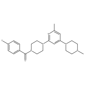 2-[4-(4-Fluorobenzoyl)piperazin-1-yl]-4-methyl-6-(4-methylpiperazin-1-yl)pyrimidine Structure