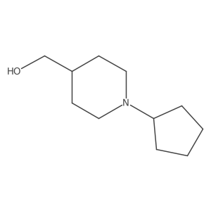(1-Cyclopentylpiperidin-4-yl)methanol结构式