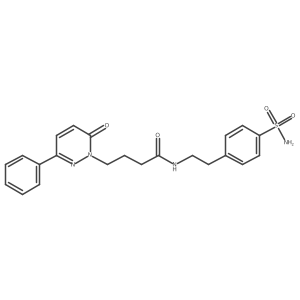 4-(6-oxo-3-phenylpyridazin-1(6H)-yl)-N-(4-sulfamoylphenethyl)butanamide结构式