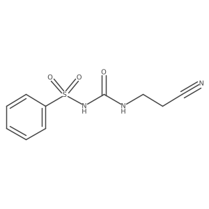 N-[[(2-Cyanoethyl)amino]carbonyl]benzenesulfonamide结构式