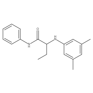 2-(3,5-Dimethyl-phenylamino)-N-phenyl-butyramide Structure
