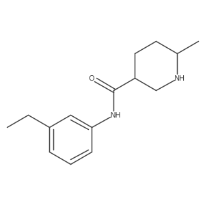 N-(3-Ethylphenyl)-6-methyl-3-piperidinecarboxamide Structure