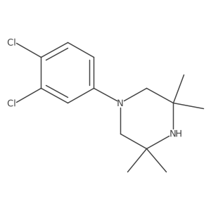1-(3,4-Dichlorophenyl)-3,3,5,5-tetramethylpiperazine结构式
