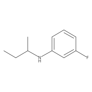 N-(butan-2-yl)-3-fluoroaniline结构式