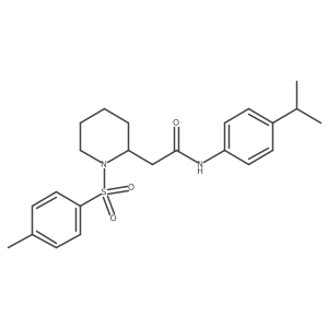 N-(4-isopropylphenyl)-2-(1-tosylpiperidin-2-yl)acetamide Structure