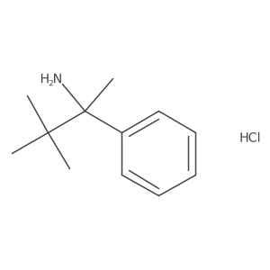 3,3-Dimethyl-2-phenylbutan-2-aminehydrochloride Structure