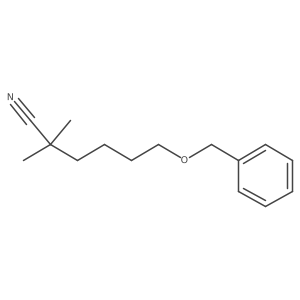 6-(Benzyloxy)-2,2-dimethylhexanenitrile结构式