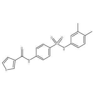 N-[4-[[(3,4-Dimethylphenyl)amino]sulfonyl]phenyl]-3-furancarboxamide结构式