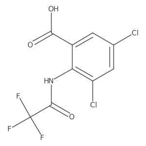 3,5-Dichloro-2-(trifluoroacetamido)benzoic acid Structure