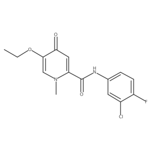 N-(3-chloro-4-fluorophenyl)-5-ethoxy-1-methyl-4-oxo-1,4-dihydropyridine-2-carboxamide Structure