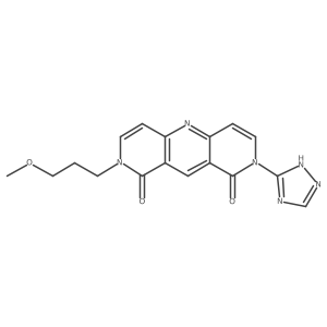 2-(3-methoxypropyl)-8-(1H-1,2,4-triazol-5-yl)pyrido[4,3-b][1,6]naphthyridine-1,9(2H,8H)-dione结构式