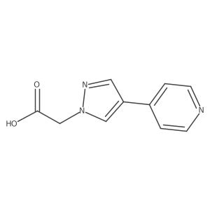 (4-Pyridin-4-yl-1H-pyrazol-1-yl)acetic acid Structure