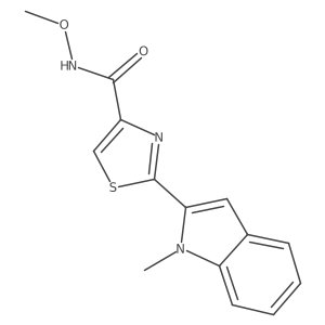 N-methoxy-2-(1-methyl-1H-indol-2-yl)thiazole-4-carboxamide Structure