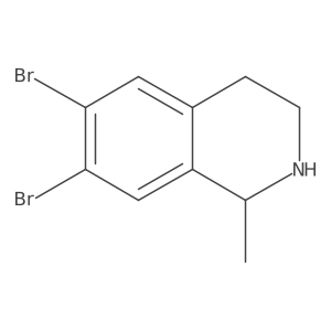 6,7-Dibromo-1-methyl-1,2,3,4-tetrahydro-isoquinoline Structure