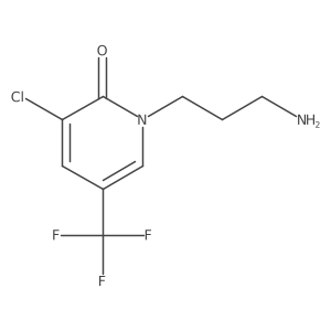 1-(3-Aminopropyl)-3-chloro-5-(trifluoromethyl)-1,2-dihydropyridin-2-one结构式