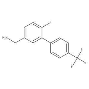 (6-Fluoro-4'-(trifluoromethyl)-[1,1'-biphenyl]-3-yl)methanamine Structure