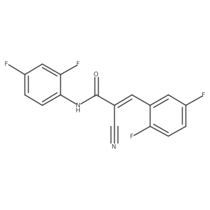 2-cyano-N-(2,4-difluorophenyl)-3-(2,5-difluorophenyl)prop-2-enamide Structure