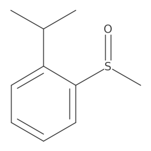 1-(1-Methylethyl)-2-(methylsulfinyl)benzene Structure
