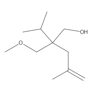 2-(Methoxymethyl)-4-methyl-2-(1-methylethyl)-4-penten-1-ol结构式