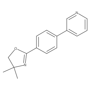 4,4-Dimethyl-2-(4-(pyridin-3-yl)phenyl)-4,5-dihydrooxazole Structure