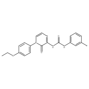 1-(4-(4-Ethoxyphenyl)-3-oxo-3,4-dihydropyrazin-2-yl)-3-(3-fluorophenyl)urea Structure