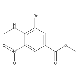 Methyl 3-bromo-4-(methylamino)-5-nitrobenzoate Structure