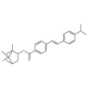 Benzoic acid, 4-[2-[4-(dimethylamino)phenyl]diazenyl]-, 1,7,7-trimethylbicyclo[2.2.1]hept-2-yl ester Structure