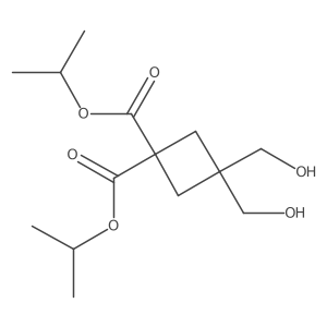 Diisopropyl 3,3-bis(hydroxymethyl)cyclobutane-1,1-dicarboxylate结构式
