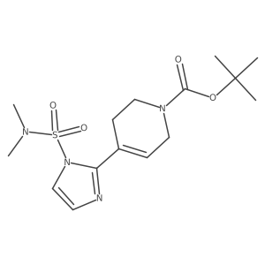 tert-butyl 4-[1-(dimethylsulfamoyl)imidazol-2-yl]-3,6-dihydro-2H-pyridine-1-carboxylate Structure