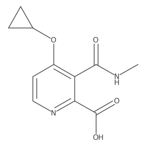 4-Cyclopropoxy-3-(methylcarbamoyl)picolinic acid Structure