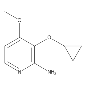 3-Cyclopropoxy-4-methoxypyridin-2-amine结构式