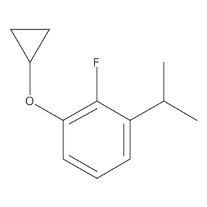 1-Cyclopropoxy-2-fluoro-3-isopropylbenzene Structure