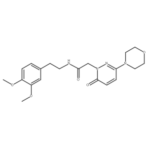 N-[2-(3,4-dimethoxyphenyl)ethyl]-2-[3-(morpholin-4-yl)-6-oxopyridazin-1(6H)-yl]acetamide结构式