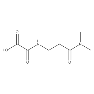 {[2-(Dimethylcarbamoyl)ethyl]carbamoyl}formic acid Structure