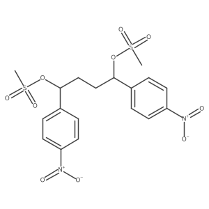 (1R,4R)-1,4-bis(4-nitrophenyl)butane-1,4-diyl dimethanesulfonate结构式