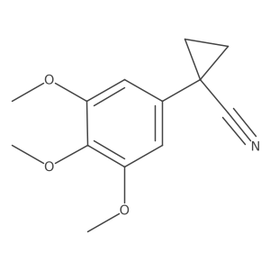 1-(3,4,5-Trimethoxyphenyl)cyclopropanecarbonitrile结构式