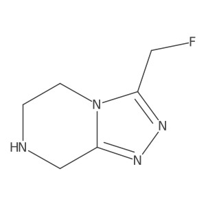 3-(Fluoromethyl)-5H,6H,7H,8H-[1,2,4]triazolo[4,3-a]pyrazine结构式