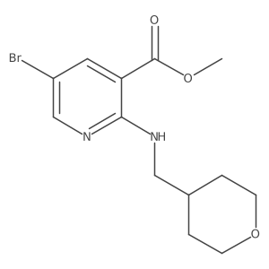 Methyl 5-bromo-2-[[(tetrahydro-2H-pyran-4-yl)methyl]amino]-3-pyridinecarboxylate Structure