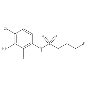 1-PropanesulfonaMide, N-(3-aMino-4-chloro-2-fluorophenyl)-3-fluoro-结构式