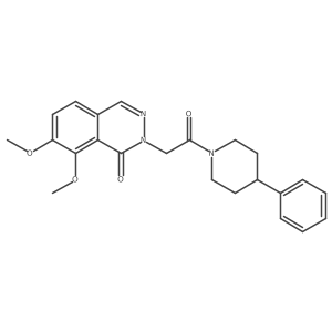 7,8-dimethoxy-2-[2-oxo-2-(4-phenylpiperidino)ethyl]-1(2H)-phthalazinone Structure