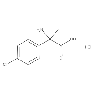 2-Amino-2-(4-chlorophenyl)propanoicacidhcl Structure