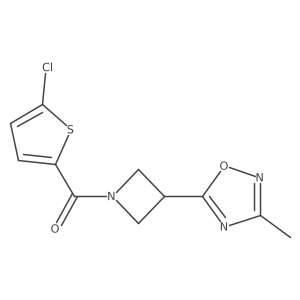 (5-Chlorothiophen-2-yl)(3-(3-methyl-1,2,4-oxadiazol-5-yl)azetidin-1-yl)methanone Structure